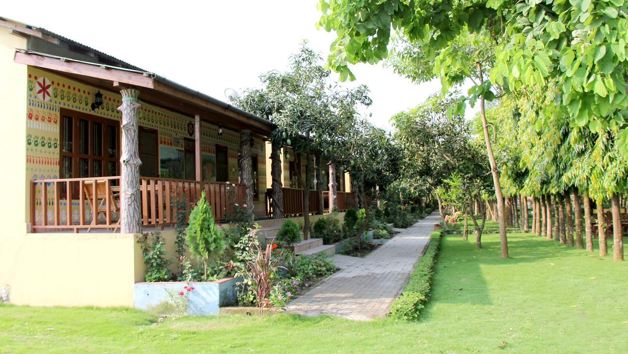Rhino Land Jungle Lodge Sauraha Exterior foto